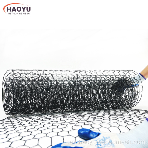 Malla hexagonal recubierta de PVC de alta calidad